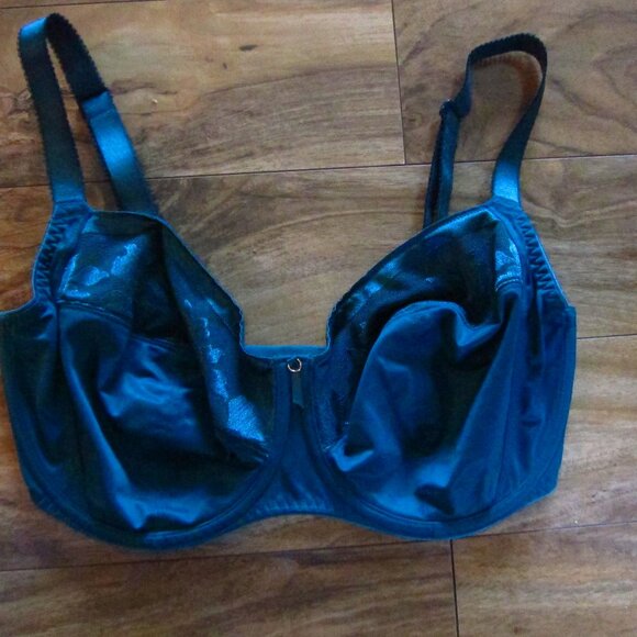 Fantasie Green Illusion Underwire Side Support Bra Size 34J - Picture 1 of 5